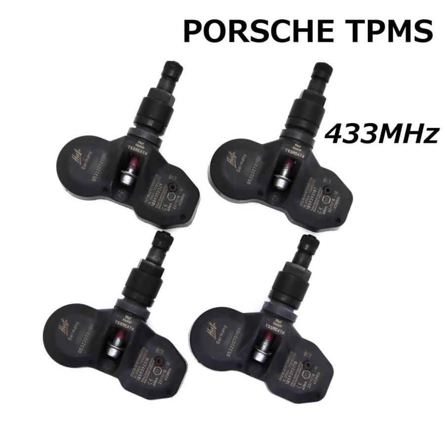 ポルシェ 純正同等品】 並行車専用 433MHz 1台分 新品 TPMS 空気圧 