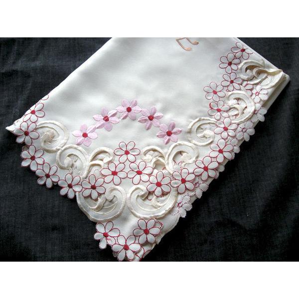 ピアノトップカバー(ピアノカバー) 花柄刺繍レース クリーム系 CL-70