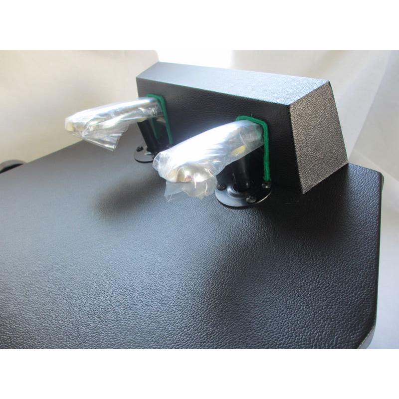 ピアノ補助ペダル(ピアノ足台) 両ハンドル P-33 ブラック 【+