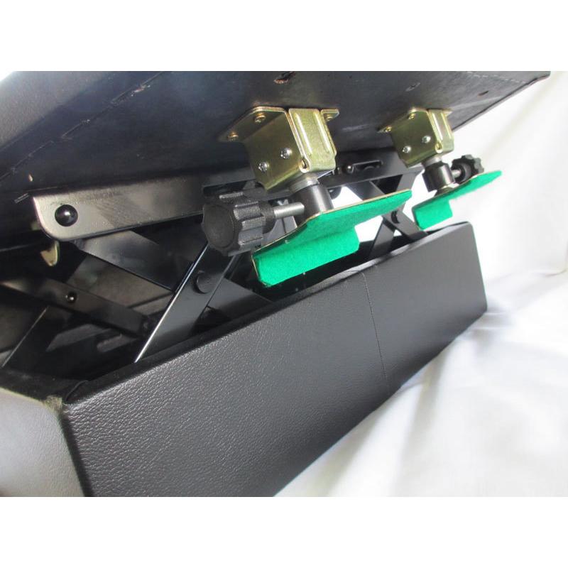 ピアノ補助ペダル(ピアノ足台) 両ハンドル P-33 ブラック 【+