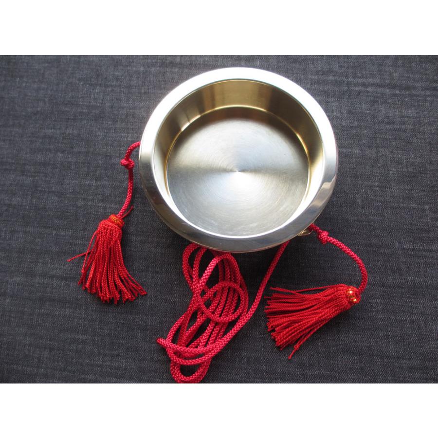 摺り鉦(摺鉦/チャンチキ/チャンギリ/当たり鉦) 4.5寸(約13.6cm) 紐房