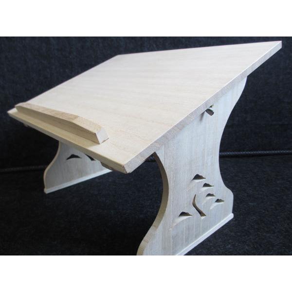 邦楽用 桐製 組み立て式座奏用すかし見台(譜面台) 箏用 小 簡易ケース