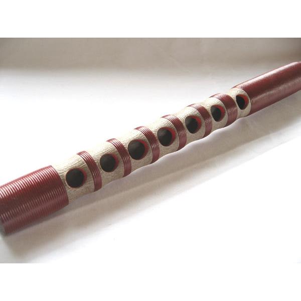 雅楽 横笛 龍笛(竜笛) 入門用 樹脂製【赤巻 ノーマル】 : TPmusic