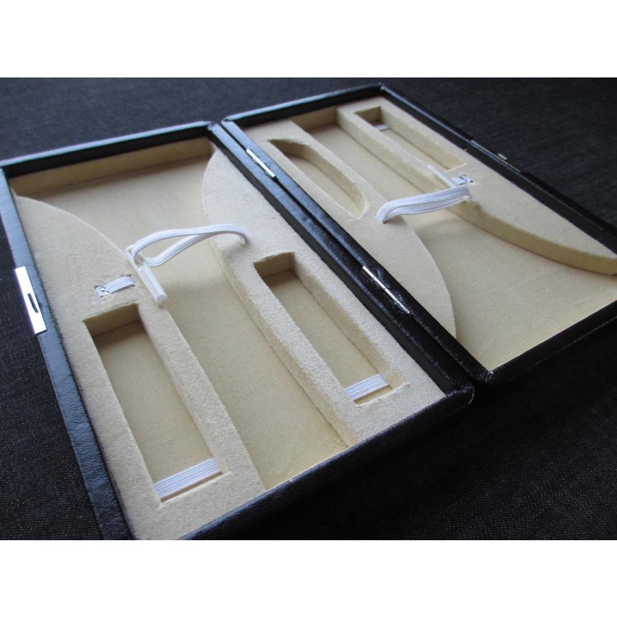 津軽三味線用撥入れ(バチ入れ) 2丁用 箱型 合皮 黒色 : TPmusic ヤフー