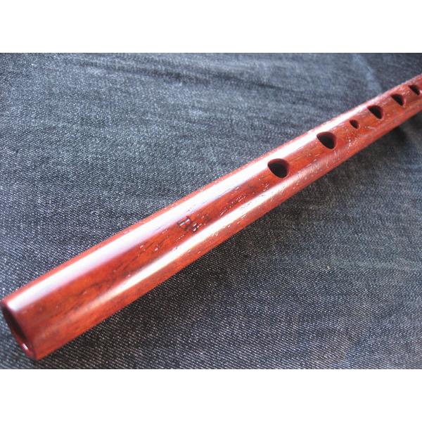 篠笛 横笛 胡蝶宝 六本調子 ドレミ調 紫檀製 0209-6蝴蝶宝し