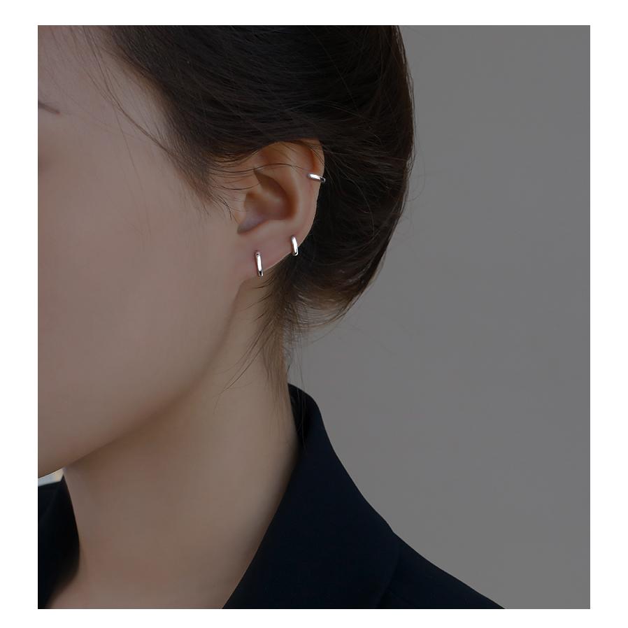 フープピアス 小さめ 大きめ 金属アレルギー対応 メンズ レディース 両耳用 2個セット 14G 12G 10G サージカルステンレス |  | 12