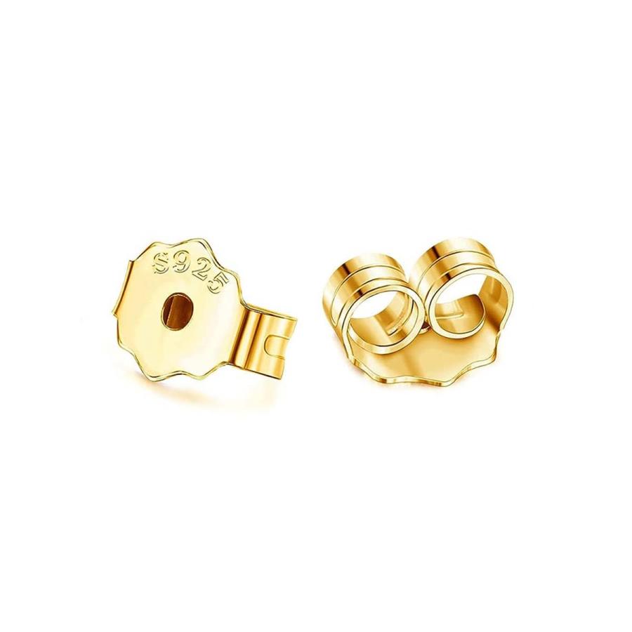 ピアス キャッチ 2点セット 18K ゴールド シルバー925 ピンクゴールド ブラック 金属アレルギー対応 落ちない ピアスロック 留め具 プチプラ |  | 02