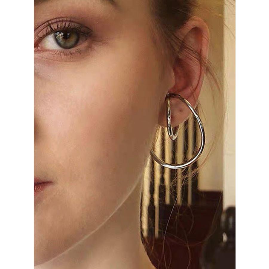 イヤーカフ レディース 18K 両耳用 2連 メタル ダブルライン ダブルツイスト 重ね付け風 カジュアル 仕事 プレゼント オフィス |  | 11