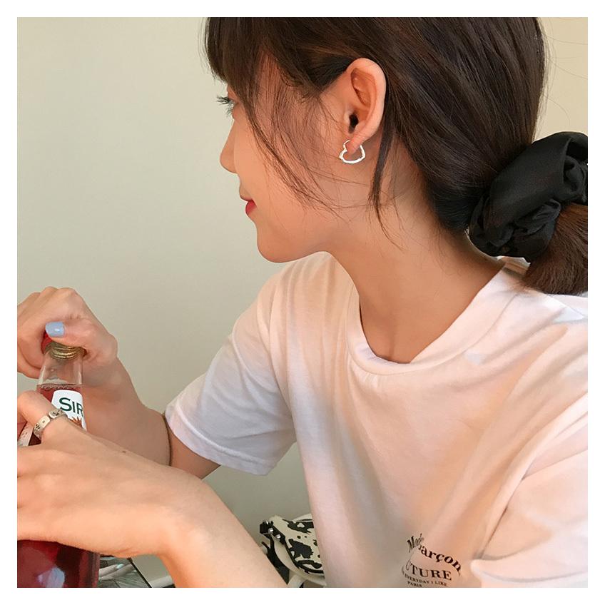 フープピアス レディース 18K シルバー925 金属アレルギー対応 ハート オープンハート セカンドピアス ファーストピアス スナップ 仕事 プレゼント |  | 03