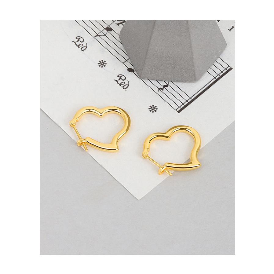 フープピアス レディース 18K シルバー925 金属アレルギー対応 ハート オープンハート セカンドピアス ファーストピアス スナップ 仕事 プレゼント |  | 01