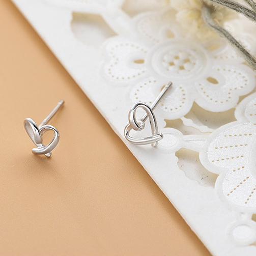 ピアス レディース 小さめ 金属アレルギー対応 18K ゴールド シルバー925 ハート ツイスト 透かし シンプル プレゼント 仕事 |  | 10