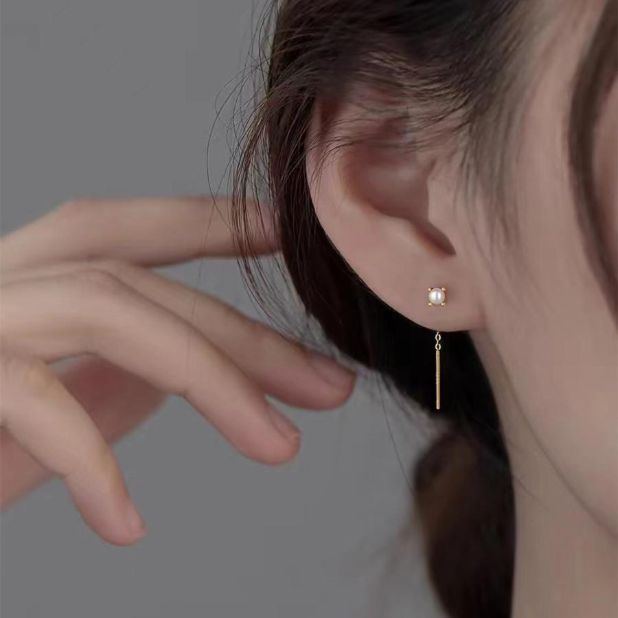 ピアス 18金 パール アレルギー対応 レディース チェーン 1粒 一粒 アメリカンピアス 揺れる 仕事 プレゼント |  | 04