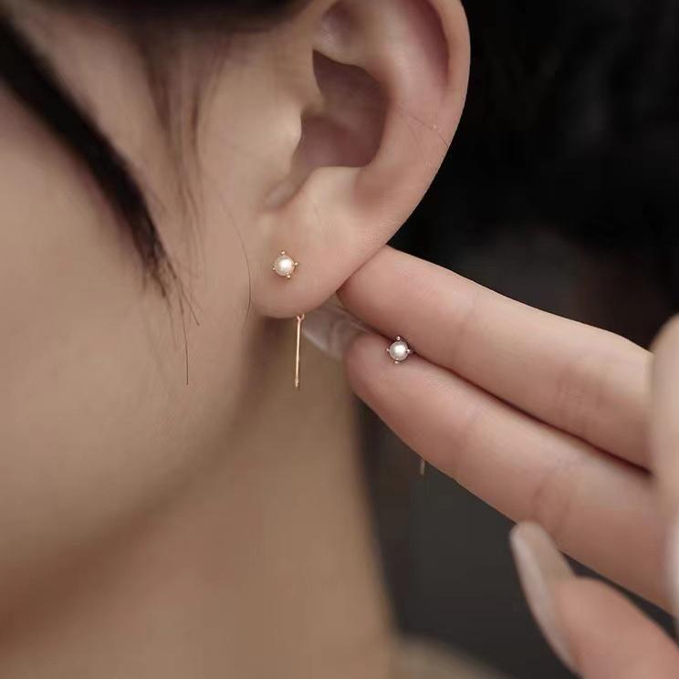 ピアス 18金 パール アレルギー対応 レディース チェーン 1粒 一粒 アメリカンピアス 揺れる 仕事 プレゼント |  | 07