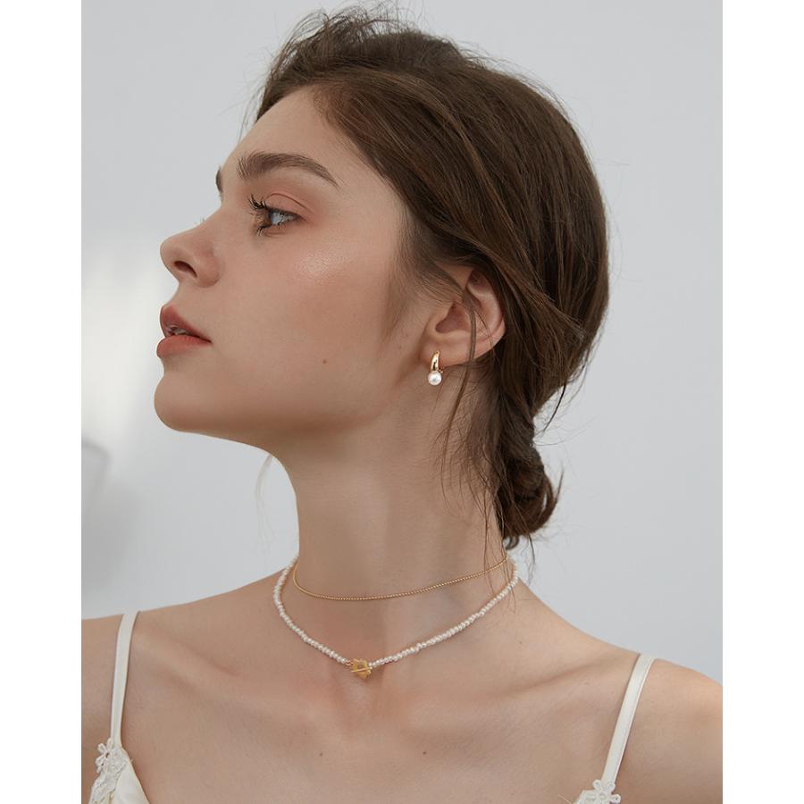 ピアス レディース アレルギー対応 小さめ パール 18K 18金 シルバー925 プチカシュー 透かし 仕事 プレゼント オフィス |  | 03