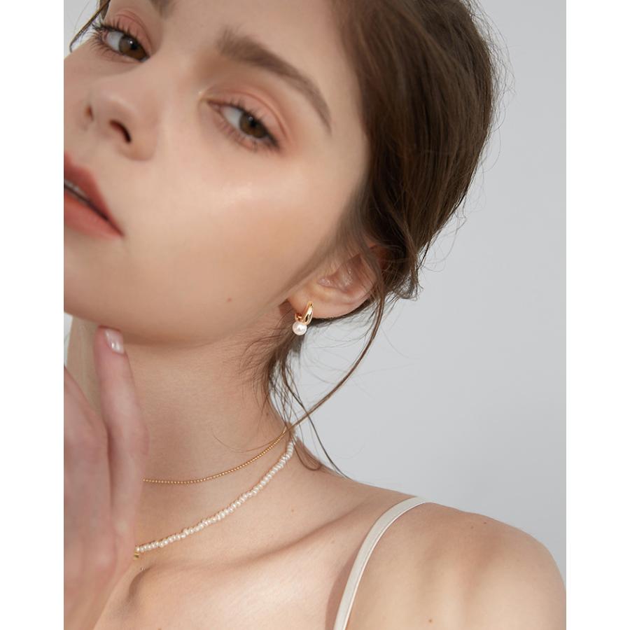 ピアス レディース アレルギー対応 小さめ パール 18K 18金 シルバー925 プチカシュー 透かし 仕事 プレゼント オフィス |  | 04