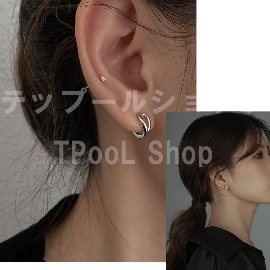 ピアス 18K レディース アレルギー対応 小さめ フープピアス 18金 ゴールド シルバー925 透かし 両耳用 シンプル 仕事 プレゼント |  | 08