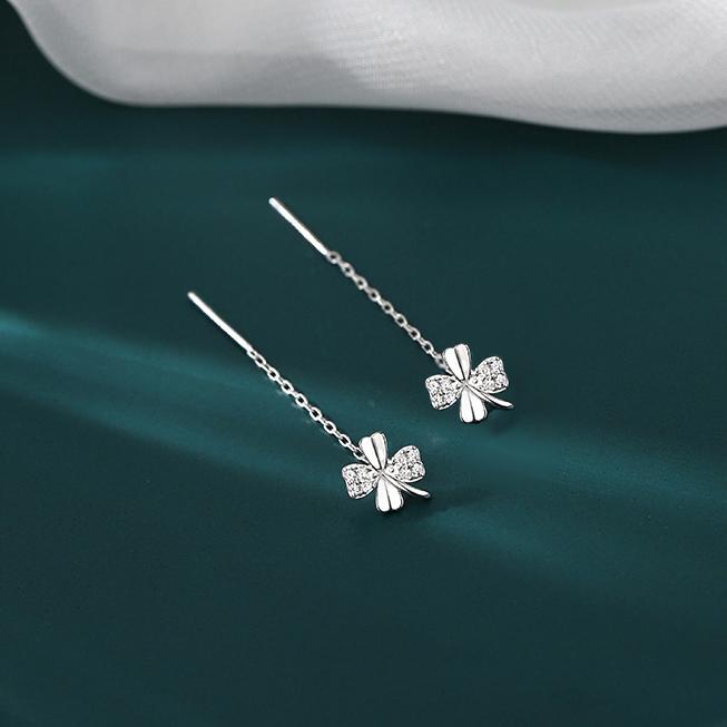 ピアス レディース 小さめ アレルギー対応 揺れる クローバー チェーン 四つ葉 アメリカンピアス 仕事 プレゼント |  | 06