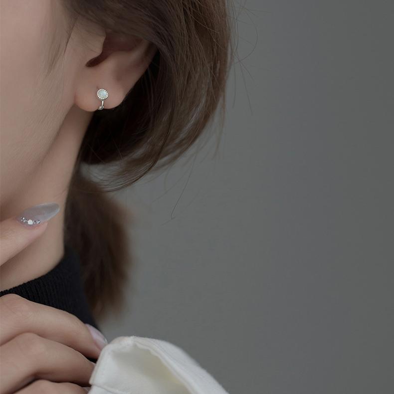 ピアス フープ 18k 小さめ アレルギー対応 オパール 1粒 一粒 仕事 プレゼント |  | 01