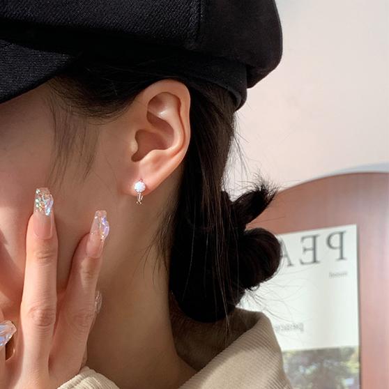 ピアス フープ 18k 小さめ アレルギー対応 オパール 1粒 一粒 仕事 プレゼント |  | 05