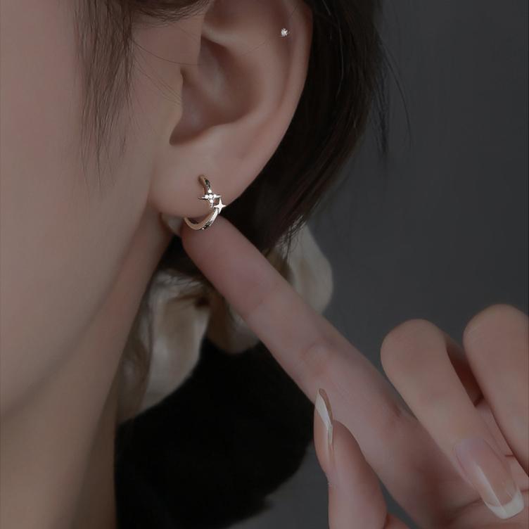 ピアス フープ アレルギー対応 レディース 星 スター 小さめ 仕事 プレゼント |  | 01