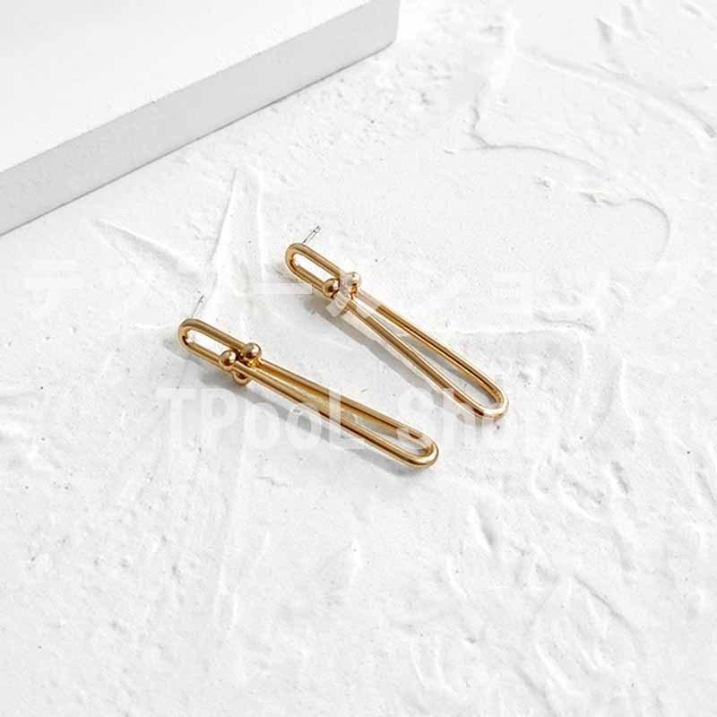 ピアス レディース 18K 金属アレルギー対応 シルバー925 ゴールド 透かし 揺れる メタル ロング 仕事 プレゼント |  | 11