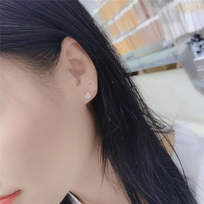 ピアス レディース 18K 金属アレルギー対応 ハート 小さめ シルバー925 ゴールド パヴェ 仕事 プレゼント オフィス |  | 06