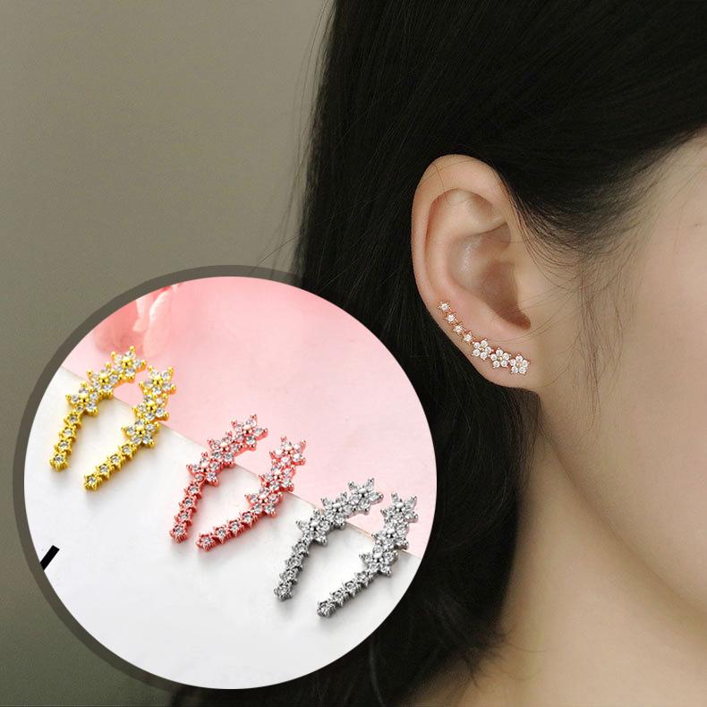 ピアス レディース 18K 金属アレルギー対応 シルバー925 ローズピンク 星 流れ星 スター 可愛い 誕生日 プレゼント 仕事 | 