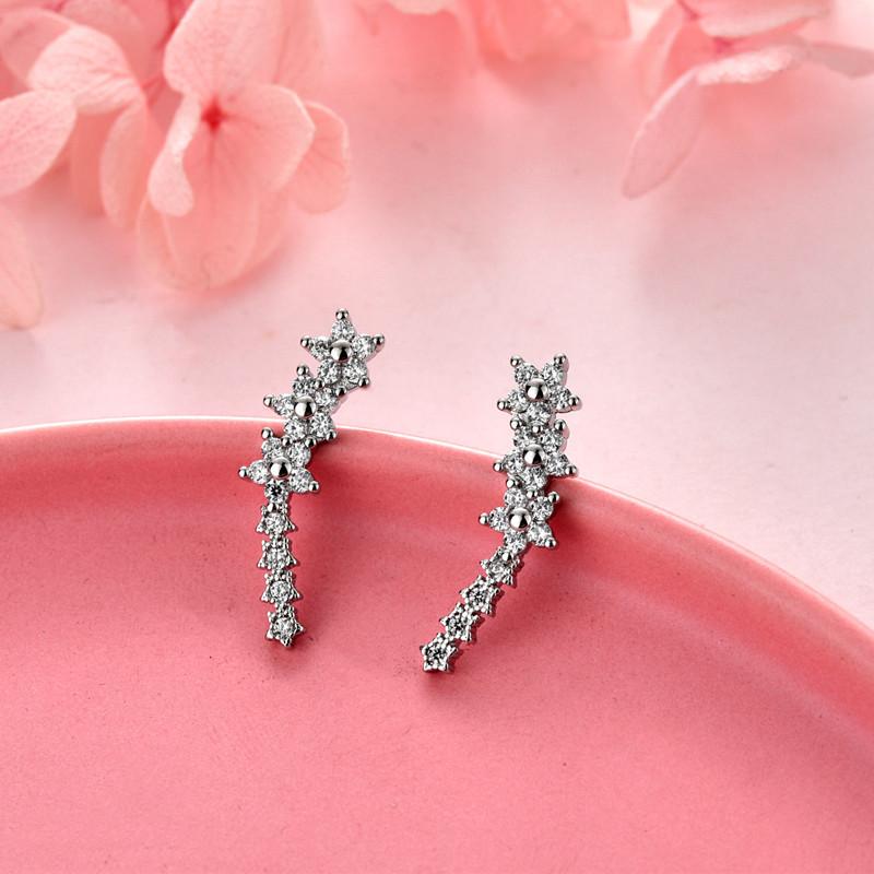 ピアス レディース 18K 金属アレルギー対応 シルバー925 ローズピンク 星 流れ星 スター 可愛い 誕生日 プレゼント 仕事 |  | 01