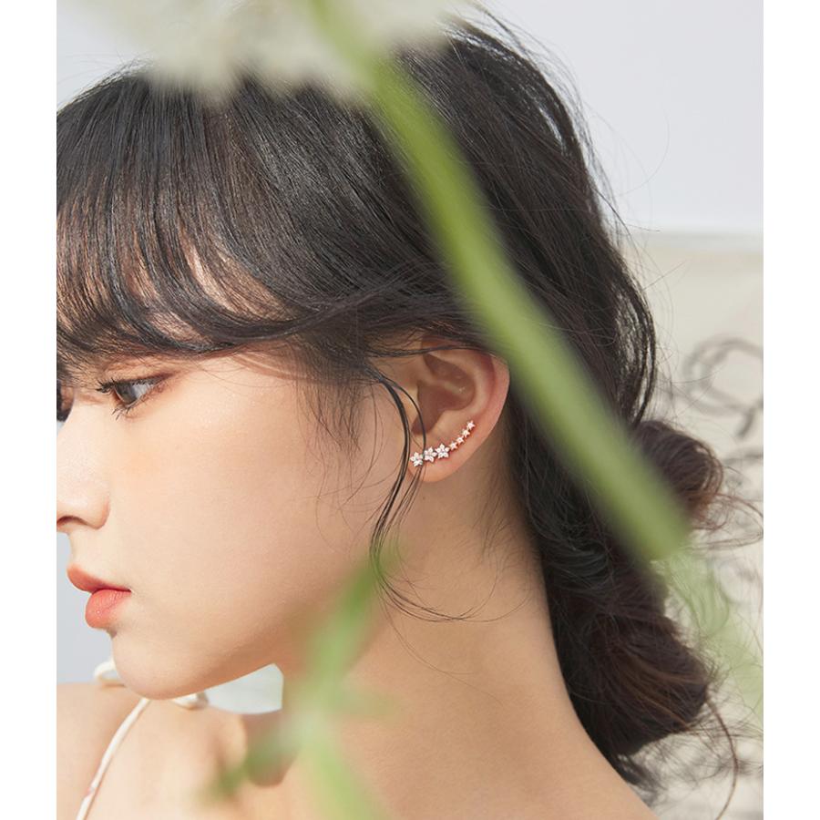 ピアス レディース 18K 金属アレルギー対応 シルバー925 ローズピンク 星 流れ星 スター 可愛い 誕生日 プレゼント 仕事 |  | 05