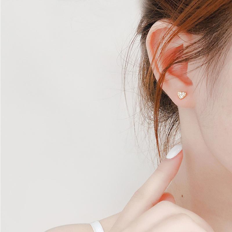 ピアス レディース 18k 小さめ アレルギー対応 ハート シルバー925 ゴールド 小ぶり 仕事 プレゼント オフィス |  | 01