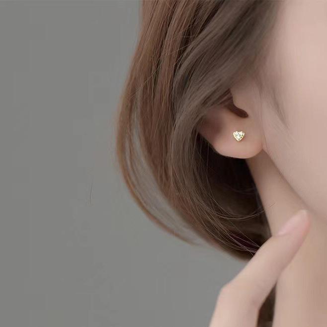 ピアス レディース 18k 小さめ アレルギー対応 ハート シルバー925 ゴールド 小ぶり 仕事 プレゼント オフィス |  | 10