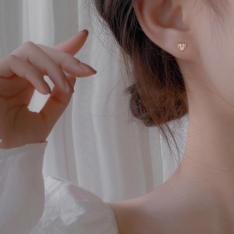 ピアス レディース 18k 小さめ アレルギー対応 ハート シルバー925 ゴールド 小ぶり 仕事 プレゼント オフィス |  | 04