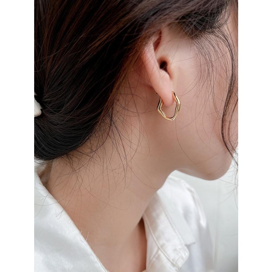 ピアス 18金 レディース アレルギー対応 フープピアス ゴールド