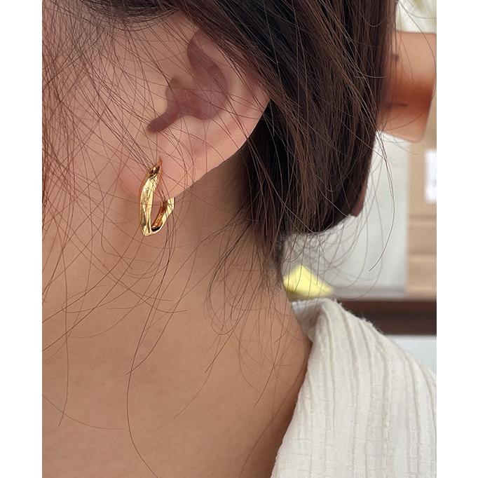 ピアス 18金 レディース アレルギー対応 フープピアス ゴールド