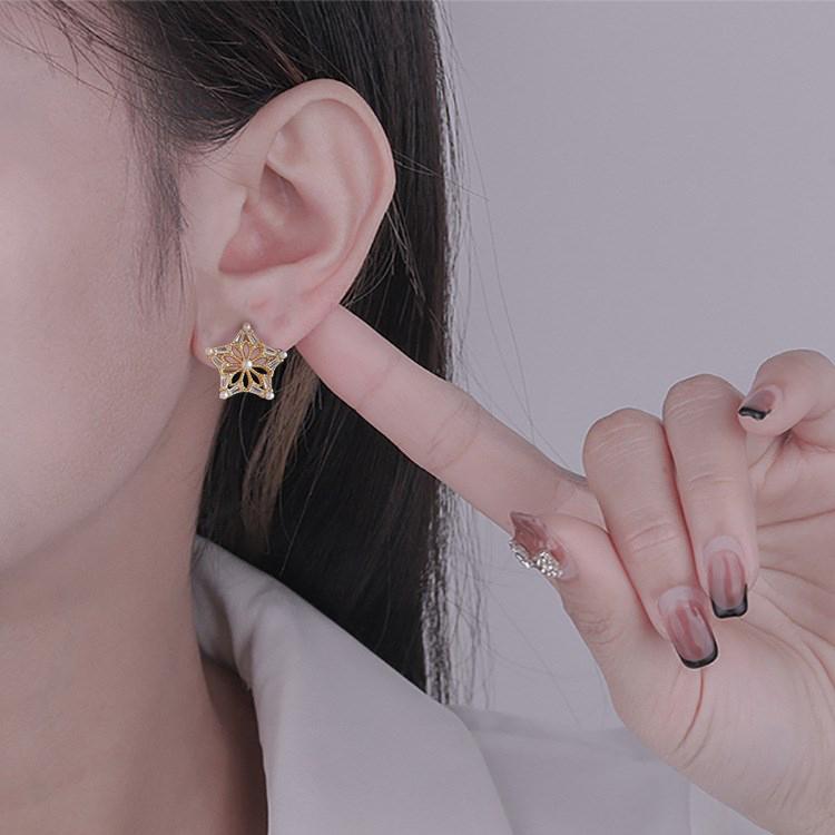 ピアス レディース 18K アレルギー対応 星 月 スター ムーン アシンメトリー パール シルバー925 ゴールド 透かし 仕事 プレゼント |  | 05