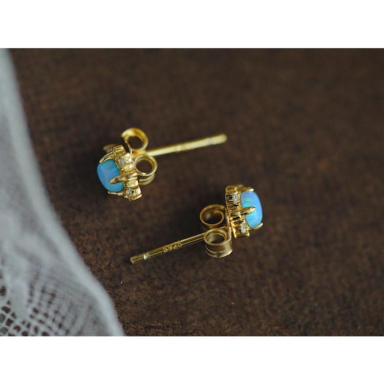 ピアス レディース 18K 金属アレルギー対応 小さめ オパール シルバー 925 パワーストーン おしゃれ オフィス 華奢 仕事 ギフト プレゼント |  | 12