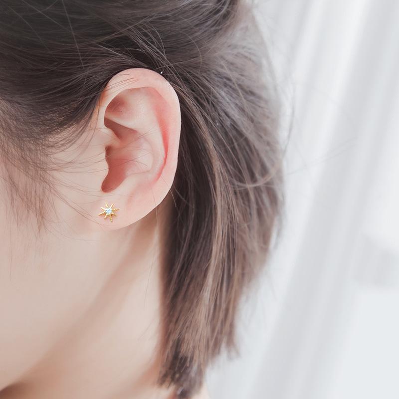 ピアス レディース 18金 金属アレルギー対応 小さめ 小ぶり ゴールド シルバー 925 太陽 仕事 プレゼント ギフト 華奢 |  | 04