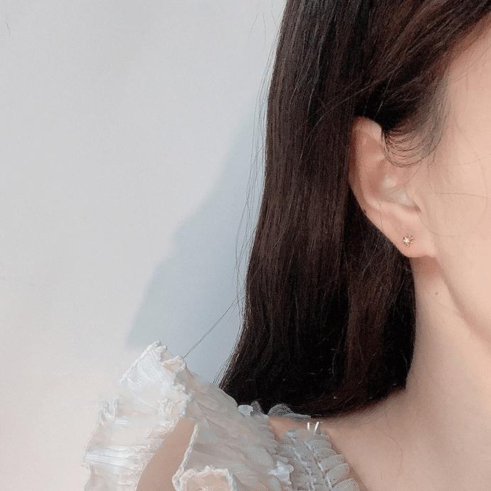 ピアス レディース 18金 金属アレルギー対応 小さめ 小ぶり ゴールド シルバー 925 太陽 仕事 プレゼント ギフト 華奢 |  | 10