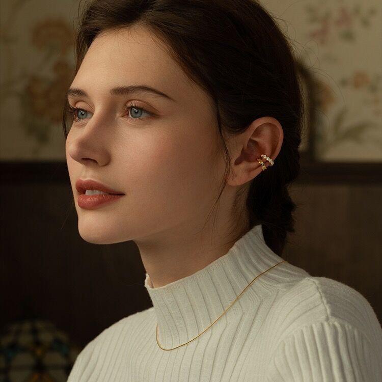 イヤーカフ 18K 金属アレルギー対応 レディース シルバー925 ゴールド アシンメトリー レイヤード エレガント プチプラ プレゼント オフィス |  | 10