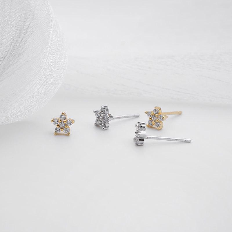 ピアス レディース 18金 金属アレルギー対応 シルバー925 フラワー 花 小さめ 小ぶり シンプル プレゼント ギフト 仕事 オフィス |  | 12