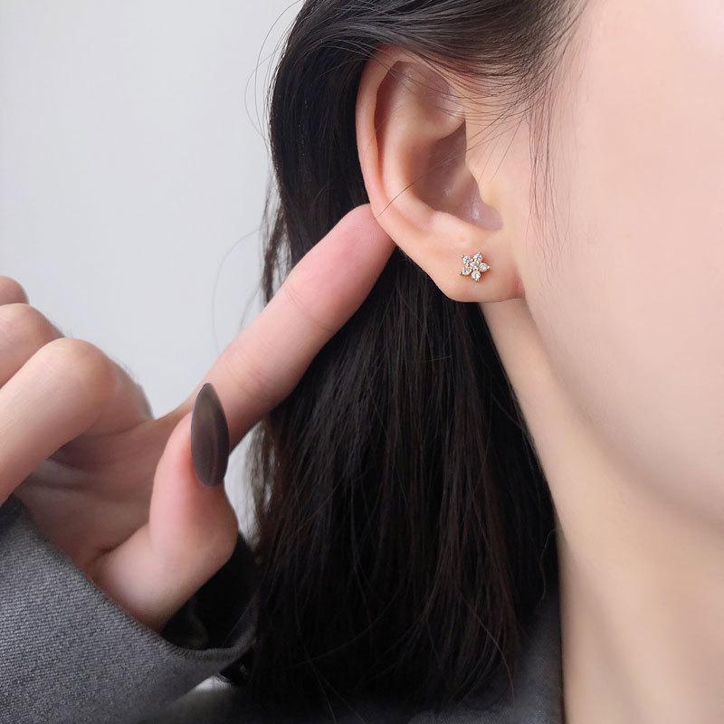 ピアス レディース 18金 金属アレルギー対応 シルバー925 フラワー 花 小さめ 小ぶり シンプル プレゼント ギフト 仕事 オフィス |  | 03