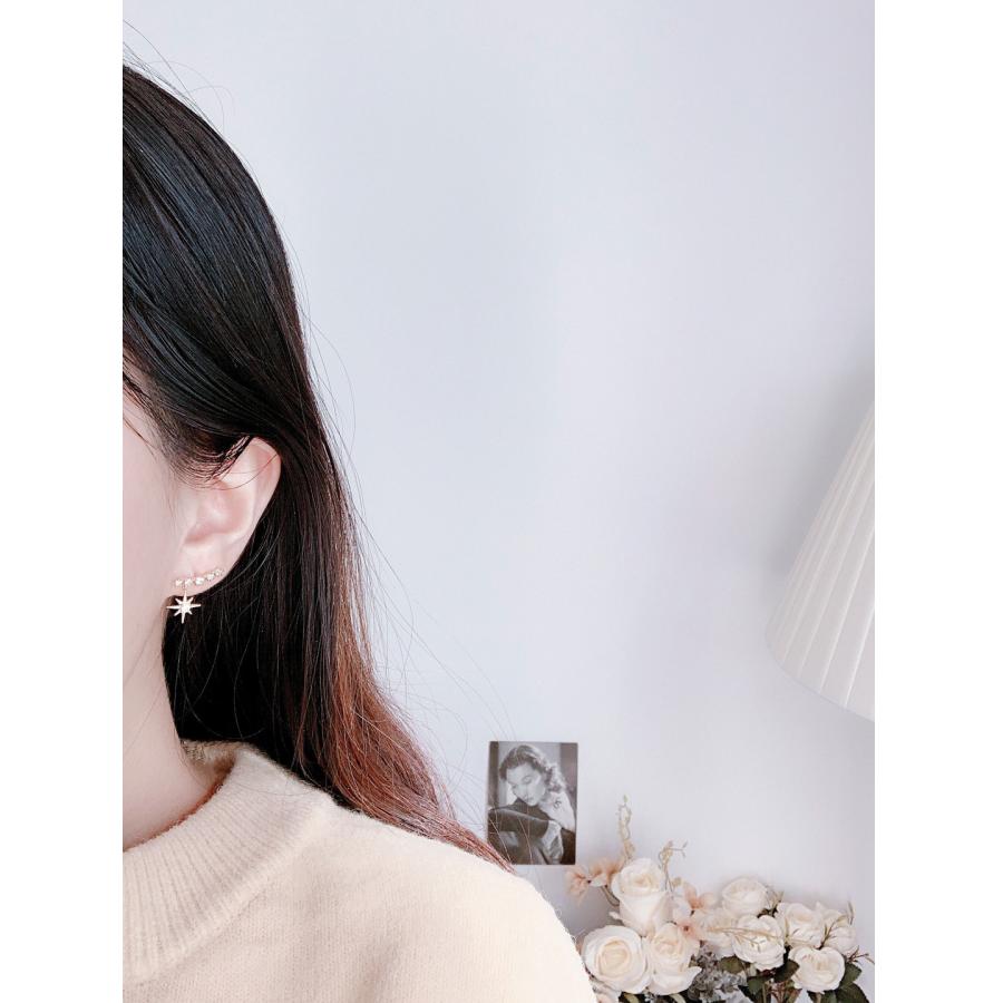 ピアス レディース 18K 金属アレルギー対応 シルバー925 揺れる 星 スター プレゼント ギフト 仕事 オフィス |  | 07