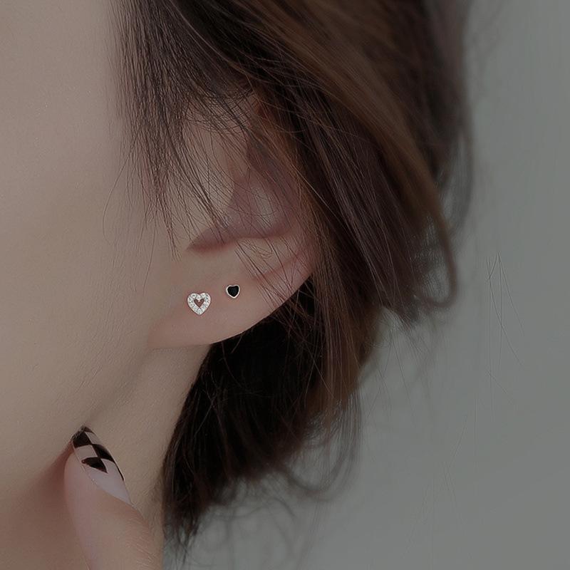 ピアス 3点セット 18k 小さめ アレルギー対応 ハート 透かし アシンメトリー 仕事 プレゼント |  | 06