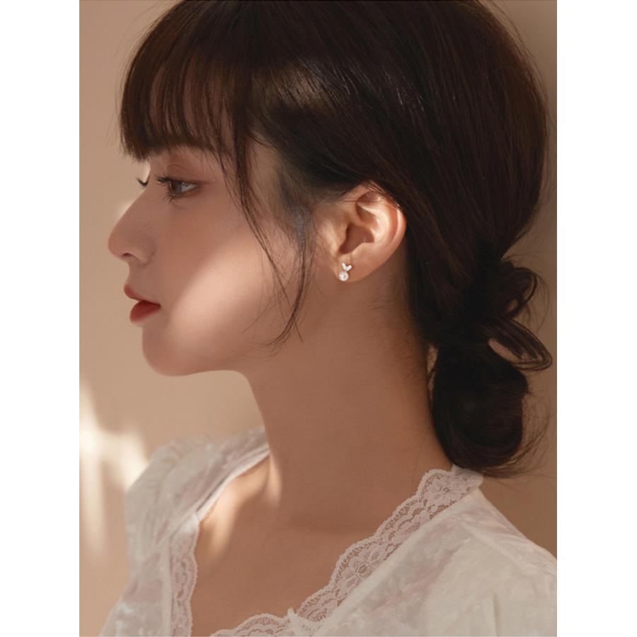 ピアス レディース 小さめ パール シルバー925 ハート シンプル 金属アレルギー対応 大人かわいい 高見え 仕事 プレゼント オフィス |  | 11