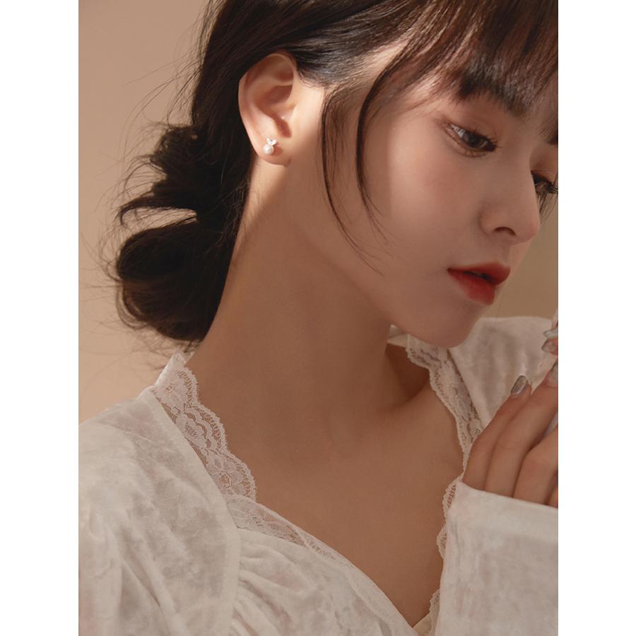 ピアス レディース 小さめ パール シルバー925 ハート シンプル 金属アレルギー対応 大人かわいい 高見え 仕事 プレゼント オフィス |  | 12