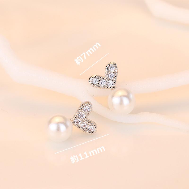 ピアス レディース 小さめ パール シルバー925 ハート シンプル 金属アレルギー対応 大人かわいい 高見え 仕事 プレゼント オフィス |  | 13