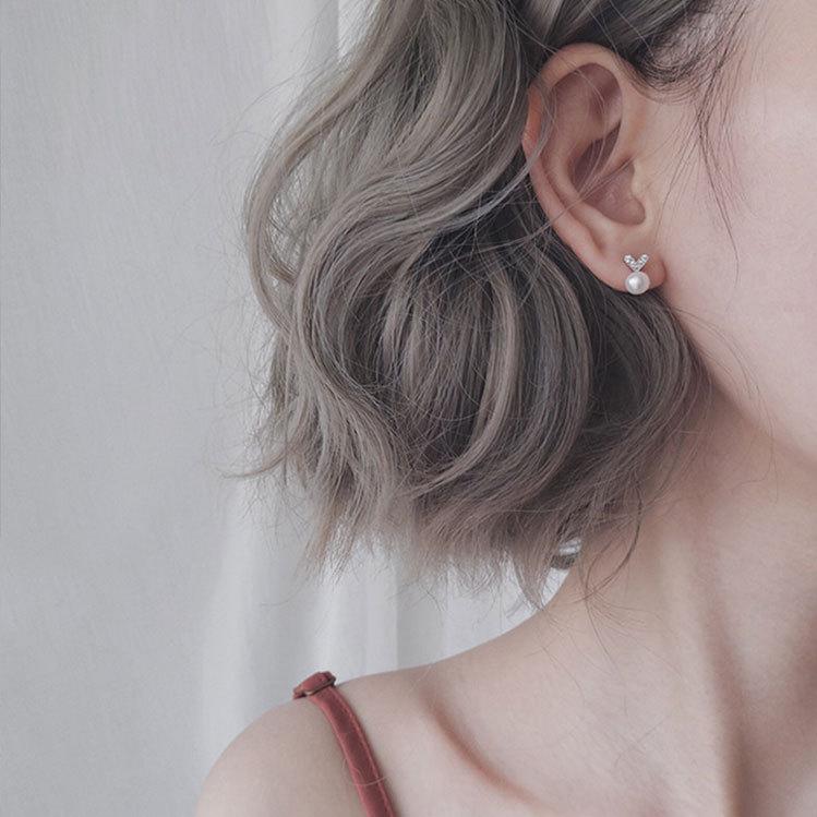 ピアス レディース 小さめ パール シルバー925 ハート シンプル 金属アレルギー対応 大人かわいい 高見え 仕事 プレゼント オフィス |  | 05