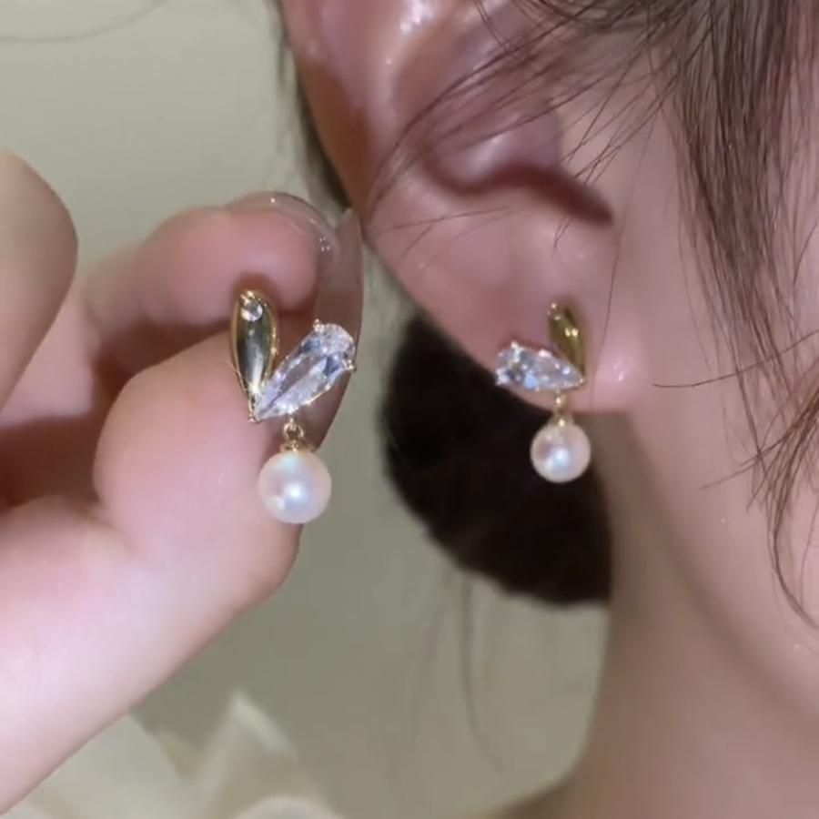 ピアス レディース 18金 パール ハート 揺れる シルバー925 金属アレルギー対応 キュービックジルコニア プレゼント ギフト 可愛い 高見え |  | 07