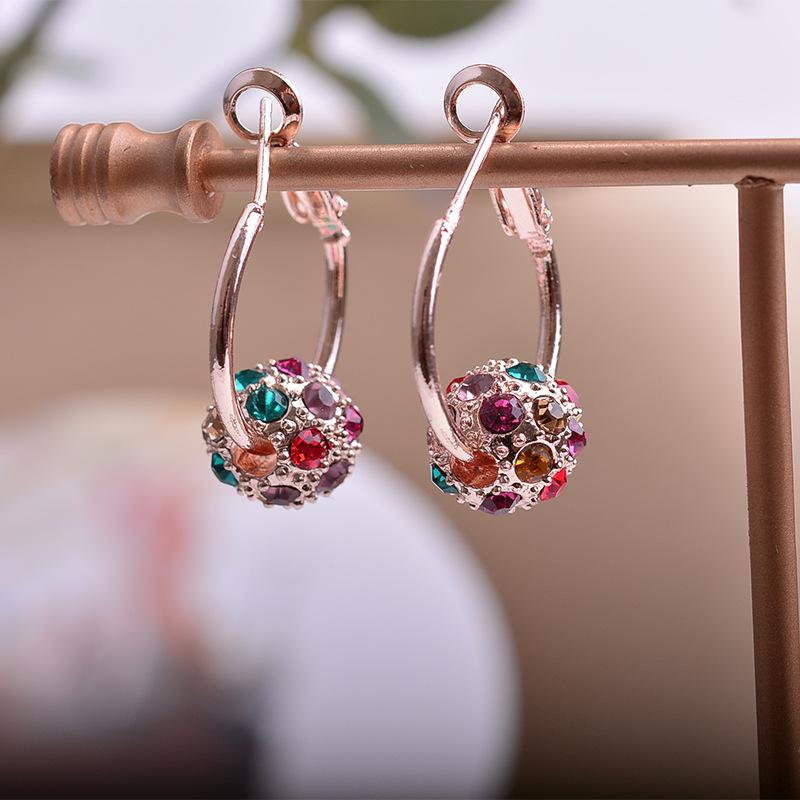 フープピアス レディース 18k 金属アレルギー対応 スワロフスキー ピンクゴールド シルバー925 彩石 ミラーボール ピアス 揺れる 仕事 オフィス プレゼント |  | 14