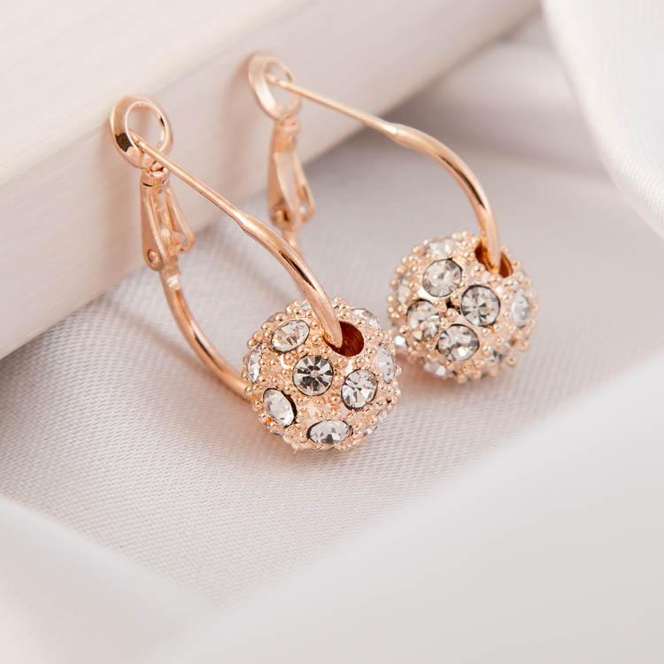 フープピアス レディース 18k 金属アレルギー対応 スワロフスキー ピンクゴールド シルバー925 彩石 ミラーボール ピアス 揺れる 仕事 オフィス プレゼント |  | 02